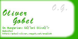 oliver gobel business card